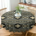 thumbnail image 4 of Aztec Tablecloth, Ethnic Tribal Geometric Design Rustic Native Washble Table Cover for Dinning Kitchen Farmhouse Party Decor 60", 4 of 6