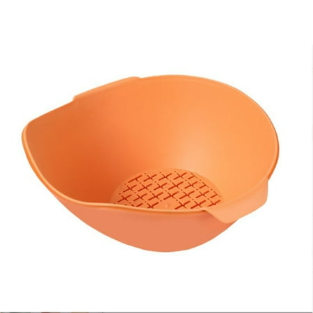 

Wowspeed Strainers and Colanders | Collapsible Colander with Handle | Kitchen Colander Bowl Double Layered Drain Basin and Basket Multifunctional Washing Colander Bowl Sets for Fruits Vegetables