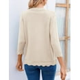 thumbnail image 4 of Women's V Neck Button Down Knitwear Long Sleeve Soft Basic Knit Cardigan Sweater, 4 of 5