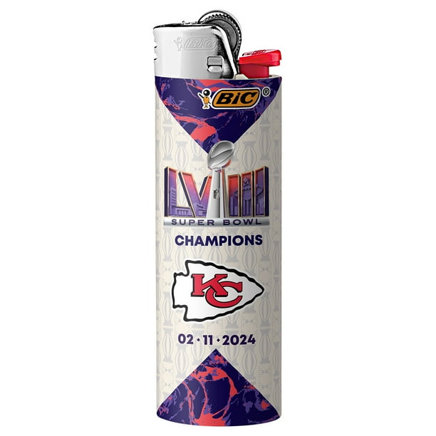 BIC Super Bowl LVIII Chiefs Lighters, 6-Pack for Office