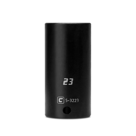 

Capri Tools 23 mm Deep Impact Socket 3/8-Inch Drive 6-Point Metric