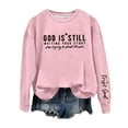 thumbnail image 2 of Women's Sweatshirts 2025 God Is Still Writing Your Stroty Sweatshirt Christian Pullover Tops Sweatshirt for Women, 2 of 5