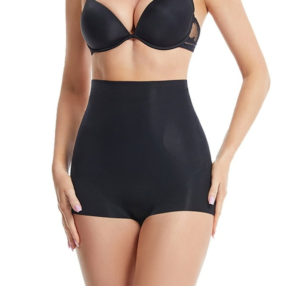 MISS COCOLI High Waisted Shapewear Panties for Women Tummy Control Double Layer Underwear Butt Lifting Shorts