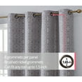 thumbnail image 3 of THD Venice Moroccan Tile 100% Complete Blackout Thermal Insulated Grommet Curtain Panels, Set of 2, 3 of 48