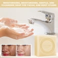 thumbnail image 1 of Xihbxyly Jabón de Aceite de Leche, Limpiador Hidratante Facial y Corporal, Elimina Puntos Negros, Nutre E Hidrata, Cuida Codos y Rodillas, Regalo para Hombres y Mujeres, Barra de 100 G, Ingredientes, 1 of 3