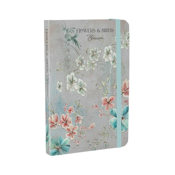 Flowers & Birds Blossom A6 Notebook, (Hardcover)