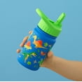 thumbnail image 5 of JoyJolt Kids Water Bottle with Straw Lid, 12oz  Stainless Steel Reusable Tumbler for Toddlers, Girls, Boys, or Teen, Vacuum Insulated Water Bottle for School, Travel, and Outdoors, Leakproof, Blue, 5 of 9