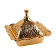 thumbnail image 2 of Siruishop Decorative Candy Bowl Alloy Candy Jar for Chocolate Sugar Turkish Tableware. Gold, 2 of 8