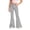 Grey, variant on Girls Flare Pants 70s Classic Casual Y2k Striped Bootcut Pants Bell Bottoms Trousers with Pockets 5-16 Years
