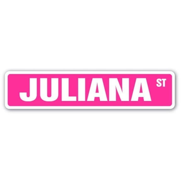 JULIANA Street Sign Childrens Name Room Sign | Indoor/Outdoor |  18" Wide