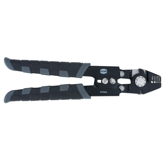 PENN Stainless Steel Leader Crimp Tool, Black and Gray