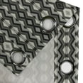 thumbnail image 4 of Ambesonne Geometric Grommet Curtain, Chevron Zigzags Boho, 50" x 96", Charcoal Grey Black, 4 of 6