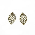 thumbnail image 3 of yuksok 100 Pcs Pendentif Feuille d'Arbre Filigrane Coupe Creuse Bijoux DIY Bronze, 3 of 8