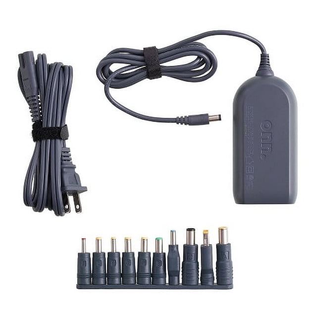 Refurbished Onn ADS-65QI-19A-2 65W Universal Laptop Charger with 10 Interchangable Tips