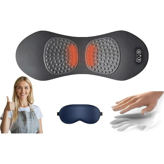 My Soothe Lab 3 in 1 Back Massager, 2025 New Mysoothelab Neck Massager Pillow, with Heat Compress and Vibrating Traction Lifting, for Neck and Shoulder and Backs