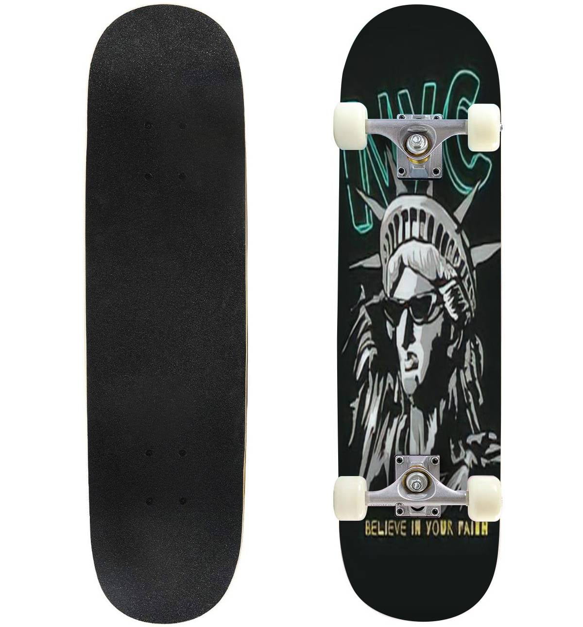 liberty statue in sunglasses illustration on black background Outdoor