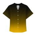 thumbnail image 4 of HomeGardon Womens T Shirts Tops for Women Fashion Women's Short Sleeved Solid Color Spring/summer Button Up Shirt Top,S-XXL, 4 of 5