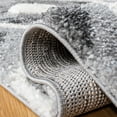 thumbnail image 5 of SAFAVIEH Moroccan Tassel Ciera Medallion Shag Runner Rug, Grey/Ivory, 2'3" x 8', 5 of 7