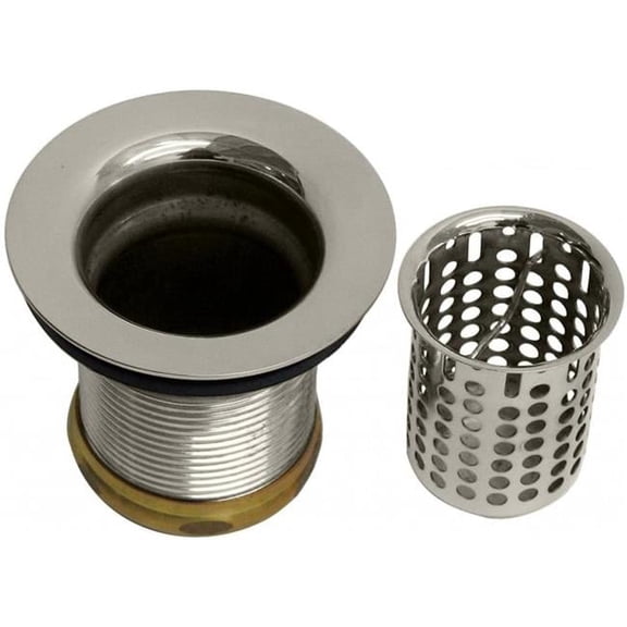 Junior Basket Style Bar Strainer, Polished Nickel