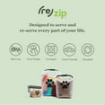 thumbnail image 4 of (re)zip Clip N' Go Pet Bowl 2-Pack | Collapsible Portable Dog Food Storage Bag and Feeding/Water Bowl | BPA-Free, Food Grade, Leakproof | Reusable, Machine Washable (Clear), 4 of 6