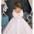 thumbnail image 3 of Drtj Off Shoulder Flower Girl Wedding Bridesmaid Princess Pageant First Communion Formal Satin Dresses, 3 of 6