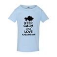 thumbnail image 1 of Keep Calm And Love Kazakhstan Country People Patriotic Toddler Kids T-Shirt Tee, 1 of 2