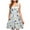 Blue, variant on Zpanxa Sleeveless Floral Dress Plus Size Women's Casual Round Neck Short A Line