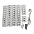 thumbnail image 2 of de lámpara SMD de 3V, tira de retroiluminación LED para TV, piezas de repuesto con lentes ópticas, piezas de sustrato de aluminio, de 50 piezas con línea Yotijar Cuentas de lámpara SMD, 2 of 6