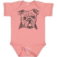 thumbnail image 3 of Inktastic English Bulldog Sketch Portrait Boys or Girls Baby Bodysuit, 3 of 5