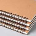 thumbnail image 4 of Cuaderno A5 con espiral a cuadros, 4 unidades, cuadernos cuadrados A5, encuadernación en espiral, cuaderno A5, diario, cuadernos de notas, carpeta de anillas, 4 of 6