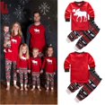 thumbnail image 2 of Conjunto de Pijamas de Navidad para niños y niñas, ropa de dormir de Reno y nieve, para Otoño e Invierno, 2 of 3