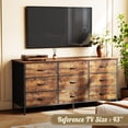thumbnail image 5 of 9 Drawer Bedroom Dresser with Storage, 47 Inch TV Stand for 50, 55 Inch TV, Fabric Chest for Closet, 5 of 9
