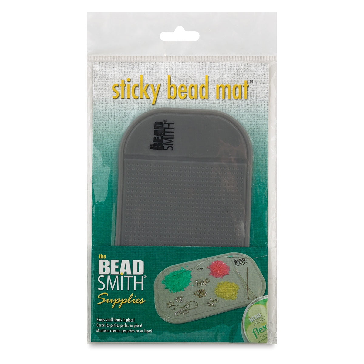 The Beadsmith Clear Sticky Bead Mat Keeps Beads In Place 7.5x5.5