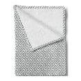 thumbnail image 2 of Greek Key Soft Flannel Fleece Throw Blanket, Geometric Lines Abstract Pattern Antique Motif in Labyrinth Maze, Cozy Plush for Indoor and Outdoor Use, 60" x 80", Pale Grey White, by Ambesonne, 2 of 5