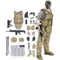 thumbnail image 4 of Cocobaby 1/6 Special Force Wounded Soldier Action Figure Army Action Figures Playset Toys, 4 of 15