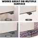 thumbnail image 5 of 4 Pcs tope de puerta de goma delgada, cuña flexible, antideslizante, para muebles y puertas, 5 of 5
