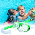 thumbnail image 3 of Swim goggles - Goggles for Children 6-14, Large Frame Diving Goggles Boys Glasses Girls HD Goggles Waterproof Equipment Swimming Goggles (Green), 3 of 8