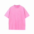 thumbnail image 3 of Vintage Halloween Short Sleeve Acid Washed Tops Every Day Is Halloween Print T-shirts Horror Charactersr Graphic Tees Cotton Shirts, 3 of 6