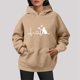 thumbnail image 2 of WILLBEST Sudadera con Capucha para Mujer, Estilo Otoño-Invierno, Holgada, Tallas Grandes, con Estampado de Letras y Cordón Ajustable Grande, 2 of 6