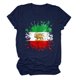 thumbnail image 4 of Tops de Cuello Alto para las Mujeres Amante Impreso Cuello Redondo Manga Corta Camiseta Casual, Blusa Diaria de Estiramiento Suave, 4 of 5