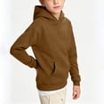 thumbnail image 6 of Cethrio Boys Hoodies, Long Sleeve Pullover Fall Casual Boys Sweatshirts Brown Size 4-5 T, 6 of 7