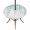 Teal Green, variant on Round Outdoor Tablecloth with Umbrella Hole and Zipper, Eucalyptus Leaves Tablecloth with Elastic Waterproof, Khaki Summer Botanical Weeping Patio Table Covers for 55" - 60" Picnic Pool Tables