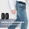 thumbnail image 3 of WHIPPY Men's No Buckle Belts for Jeans Elastic Belt for Women Adjustable Stretch Belt, 3 of 8