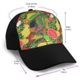 thumbnail image 2 of Naloa Fruits Vegetables And Berries Adult adjustable Print Baseball Hat, Patchwork curved brim baseball capfor Men and Women, One Size, 2 of 5