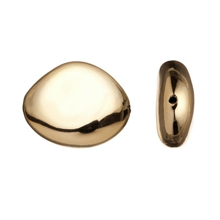 - Acrylic Beads/ Finding Piece, Fancy Puffed Diamond, Center-Drilled, Imitation Gold-Finished, 30x25mm pack of 10pcs (3-pack Value Bundle), SAVE $2