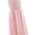 thumbnail image 5 of iEFiEL Kids Flowy Flower Girl Dress Cutout Back Wedding Birthday Party Dress Pink 12, 5 of 7