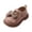 Pink -AF06, variant on Domzle Toddler Little Girl Mary Jane Dress Shoes Flats for Girl Party School Shoes Non-Slip Sole Wide Round Toe Pink