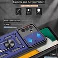 thumbnail image 3 of Galaxy A13 5G Case / A04S Case, Samsung Galaxy A13 5G Case with HD Screen Protector, Heavy Duty Shockproof Phone Cover with Magnetic Kickstand Ring for Galaxy A13 5G, Blue, 3 of 15
