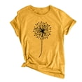 thumbnail image 1 of T-Shirt à Manches Courtes à Col Rond pour Femme, 1 of 5
