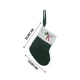thumbnail image 3 of Zmeidao Christmas Stockings with Initial, Small Embroidered Letter Knit Green White Christmas Stocking Letter Monogram Hanging Xmas Stockings for Family Christmas Tree Fireplace Decoration, 3 of 5